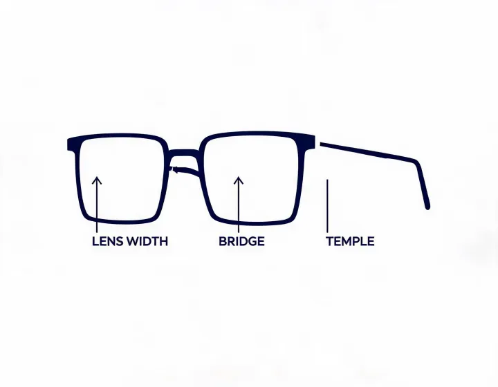 Square frame specification worksheet illustration, not a premises map
